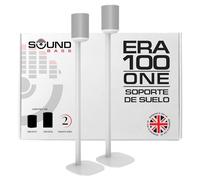 Sound bass ERA 100 Soporte de Suelo, Paquete Doble (2pcs), Compatible con Sonos ERA100 & ERA 100 SL, Sonos One & Play:1 Speakers, Accesorios Incluidos, Diseñado en el Reino Unido, Doble, Par (Blanco)
