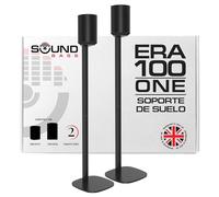 Sound bass ERA 100 Soporte de Suelo, Paquete Doble (2pcs), Compatible con Sonos ERA100 & ERA 100 SL, Sonos One & Play:1 Speakers, Accesorios Incluidos, Diseñado en el Reino Unido, Doble, Par (Negro)