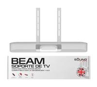 Sound bass Soporte de TV Beam, Compatible con la Montura de Pared Sonos Beam de Primera y Segunda generación para TV, Blanco, Incluye Kit Completo de Hardware, Barra de Sonido Beam