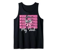 Sound Engineer Audio Auricular Chica Música Calma Mi Alma Camiseta sin Mangas