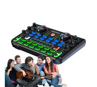 Sound Mixer for PC, Podcast Mixer Board, Audio Recording Mixers, Soundboard 6.89x4.25x1.65 inches, Professional, High-Quality, for Podcasting, Streaming, Music Production Black