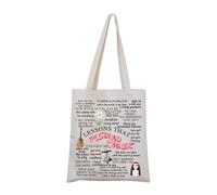Sound of Music Broadway - Bolsa de mano con cita de aliento musical con sonido de música para amantes de la música, regalo de música, Sonido de la bolsa, Small