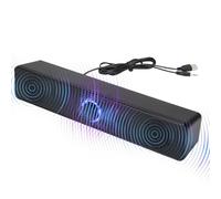 Sound Pale, Wireless Speaker, Enhanced Clarity Deep Bass Audio, Volume Boost Stereo System, Use for TV Laptop Desktop Projector, 11.65x2.17x2.36 Inches, Black, 1 Piece