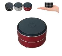 Sound Pod Shower Speaker, Magnetic Portable Stereo Bluetooth, Portable Music Player with Suction Cup, Bone Conduction Speakers Bluetooth Wireless, for Shower, Kitchen, Travel, and Outdoor (Red)