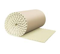 Sound Proof Panels, Acoustic Dampening Pads, 78.7x19.7x0.4 inch, Adhesive Backing, Improves Audio Quality and Noise Reduction Design, Ideal for Interior, Studio, Gray/Cream Colored