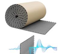 Sound Proof Panels, Acoustic Sound Dampening Pads, Adhesive Backing, Noise Reduction Technology, Great for Interior Wall, Studio, Apartment, Car Soundproofing and Audio Improvement