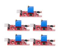 Sound Sensor Module 5Pcs | KY - 038 Microphone Amplifier IC | Analog & Digital Output for Microcontroller/Robots/DIY | 3.3V - 5V Low Noise