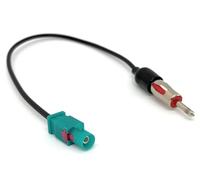 sound-way Adaptador de Antena para Radio de Coche Am/FM/Dab ISO - Conector fakra Z a DIN Macho/Hembra Universal Compatible con BMW, Mercedes, Volksvagen, Dacia, Peugeot, Citroen Mini Cooper ...
