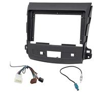 Sound Way Adaptador Instalación Radio de Coche 9" Pulgadas Compatible con Mitsubishi Outlander XL 2006-2012, Citroen c-Crosser 2007-2012, Peugeot (4007) 2007-2012