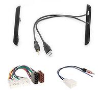 sound-way Adaptador Marco para Radio 1 DIN Compatible con Toyota 4Runner, Celica, Rav4, Yaris con Puerta aux USB