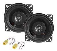 Sound-Way Altavoces 2 Vias 10 cm 100W - Par Altavoces Coche compatibles con Fiat 500 Cinquecento, 600 Seicento (1992-1999, Delantero), Punto I y II hasta 2003 (Trasero) - con Conectores