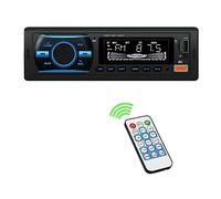 Sound Way Autoradio Bluetooth, Llamadas Manos Libres, Radio Estéreo de Coche 50Wx4, Display 7 Colores, Doble USB, WMA FM, Apoyo de Reproductor MP3, Control Remoto, Cable ISO
