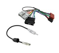Sound-way Cable Adaptador Conector ISO y Antena para Autoradio compatible con CHRYSLER, JEEP, DODGE
