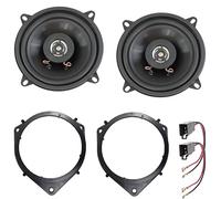 Sound-Way Kit Altavoces Coche 130mm con Adaptadores Compatible con Fiat Doblò, Fiorino, Qubo, Citroën Nemo, Peugeot Bipper - 2 Vías 100W Máx / 50W RMS - Marcos + Cables Incluidos - KHP016