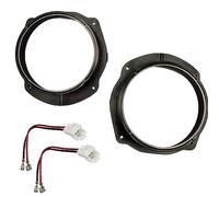 sound-way Kit Anillos Adaptadores Conectores Marcos Montaje Altavoces Radio de Coche 16.6 cm / 165 mm Compatible con Fiat Stilo, Bravo, Croma/Lancia Delta