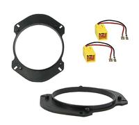 sound-way Kit Anillos Adaptadores Conectores Marcos Montaje Altavoces Radio de Coche 16.6 cm / 165 mm Compatible con Alfa Romeo Spider GTV/Fiat Multipla/Lancia Y/Peugeot 306