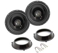 Sound Way Kit de altavoces de 2 vías coaxiales de 16,5 cm (120 W máx. / 60 W RMS) con adaptadores y cables conectores - Compatible con Fiat Panda 169 (2002 - 2012) - Solo para puertas delanteras