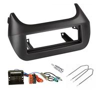 Sound-way Kit de Montaje 2 DIN Marco para Radio Adaptador, ISO Cable Conector, Adaptador de Antena, Llaves de Desmontaje Compatible con Citreon Nemo, Fiat Fiorino/Qubo, Peugeot Bipper