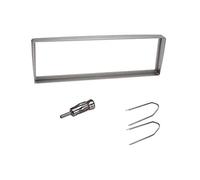 Sound-Way - Kit de Montaje Marco Adaptador autoradio 1 DIN para Alfa Romeo 156 Silver