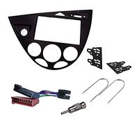 sound-way - Kit de Montaje Marco para Radio Adaptador 2 DIN Compatible con Ford Focus 1998-2004 Noir - KA11-548