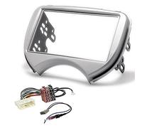 sound-way Kit de Montaje Marco para Radio Adaptador 2 DIN Compatible con Nissan Micra K13, Renault Pulse