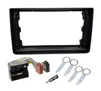 sound-way Kit de Montaje Marco para Radio Pantalla 9" Pulgadas Adaptador Compatible con Ford Focus II, C-MAX, S-MAX, Fusion, Transit, Fiesta