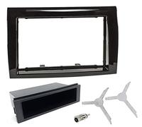 Sound-way Kit Montage Autoradio, Marco 1 DIN / 2 DIN Radio de Coche, Adaptador Antena, Llaves Desmontaje Compatible con FIAT Bravo 2007-2015