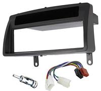 Sound-way Kit Montage Autoradio, Marco 1 DIN Radio de Coche, Adaptador Antena, Cable Conector ISO, Compatible con Toyota Corolla 2001-2007