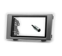 Sound-Way Kit Montage Autoradio, Marco 1 DIN Radio de Coche con Soportes de Montaje, Adaptador Antena, Compatible con Iveco Daily