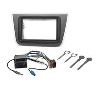 sound-way Kit Montage Autoradio, Marco 2 DIN Radio de Coche, Adaptador Antena, Cable Conector ISO, Llaves Desmontaje Compatible con Seat Altea 2004-2015, Toledo 2004-2009