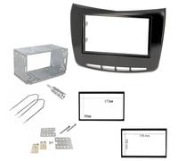 sound-way - Kit Montaje Autoradio, Marco 1 DIN / 2 DIN Radio para Coche, Adaptador Compatible con Lancia Delta Desde 2009