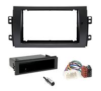 sound-way Kit Montaje Autoradio, Marco 1 DIN / 2 DIN Radio para Coche, Adaptador Compatible con SuzukiSX4 2007-201 /FiatSedici 2006-2014