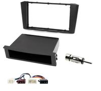 sound-way Kit Montaje Autoradio, Marco 1 DIN / 2 DIN Radio para Coche, Adaptador Compatible con Toyota Avensis (T25) 2003-2009