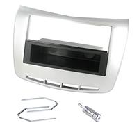 Sound-Way Kit Montaje Autoradio, Marco 1 DIN/2 DIN Radio para Coche, Caja de Almacenamiento, Llaves de Desmontaje, Adaptador Antena, Compatible con Lancia Delta, Negro