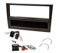 Sound-way Kit Montaje Autoradio, Marco 1 DIN Radio para Coche, Cable Adaptador Conector ISO, Adaptador Antena, Compatible con Opel Agila, Corsa, Omega, Astra