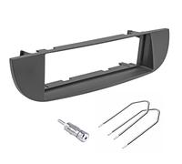 sound-way Kit Montaje Autoradio, Marco 1 DIN Radio para Coche, Llaves de Desmontaje, Adaptador Antena, Compatible con FIAT 500 Cinquecento