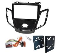 sound-way Kit Montaje Autoradio, Marco 2 DIN Radio para Coche, Adaptador Compatible con Ford Fiesta 2008-2017