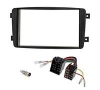 sound-way Kit Montaje Autoradio, Marco 2 DIN Radio para Coche, Cable Adaptador Conector ISO, Adaptador Antena, Compatible con Mercedes Clase C, CLK, Viano, Vito