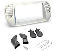 Sound Way Kit Montaje Autoradio, Marco 2 DIN Radio para Coche, Rejillas de Ventilación, Llaves de Desmontaje, Adaptador Antena Compatible con Fiat 500 (2007-2015)