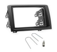 Sound-Way Kit Montaje Autoradio, Marco 2 DIN Radio para Coche, Soportes de Montaje, Adaptador Antena, Llaves de Desmontaje, Compatible con Fiat Idea Lancia Musa