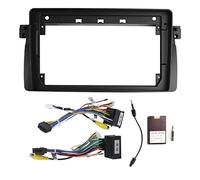sound-way - Kit Montaje Autoradio, Marco 9 Pulgadas Radio para Coche, Adaptador Compatible con BMW 3 Series (E46) 1998-2005
