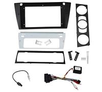 sound-way Kit Montaje Autoradio, Marco 9 Pulgadas Radio para Coche, Adaptador Compatible con BMW Serie 3 (E90/91/E92/E93) 2004-2012