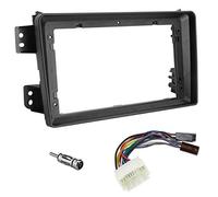 sound-way Kit Montaje Autoradio, Marco 9" Pulgadas Radio para Coche, Cable Conector ISO, Adaptador Antena, Compatible con Opel Agila, Suzuki Splash Ritz