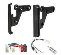 Sound-Way Kit Montaje Autoradio, Soporte 2 DIN, Adaptador Antena, Cable Conector ISO Compatible con Toyota RAV4, Celica, Yaris