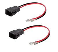 Sound Way pack de 2 cables adaptadores de altavoz - Conector ISO Plug & Play, codificado por colores, plano compatible con Alfa Romeo, Fiat, Lancia, Citroën, Dacia, Peugeot, Renault, Opel y Nissan