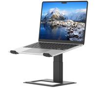 SOUNDANCE Soporte Ajustable y Ergonómico para Portátil, Compatible con Portátiles de 10 a 17.3 Pulgadas, Aluminio Negro