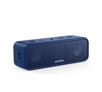 soundcore Altavoz Bluetooth 3 Sonido estéreo, Conductores de diafragma Puro Titanio, Tecnología PartyCast, BassUp, Autonomía 24 h, Impermeabilización IPX7, Aplicación para ecualizadores