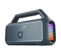 Soundcore Altavoz Bluetooth Potente Boom 2, con Potente Sonido 80W Gracias al Subwoofer y BassUp™, 24h, IPX7, Tiene Luces RGB, Puerto USB-C, para IR de Camping, a la Playa o al Campo