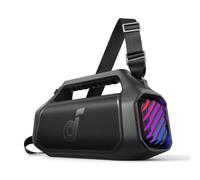 soundcore Boom 2 Plus de Anker Altavoz Bluetooth Potente 140 W, IPX7 | 2+2 canales estéreo, BassUp 2.0, carga rápida 30 W, 20 h, flotante, luces RGB, USB-C y Bluetooth 6.0
