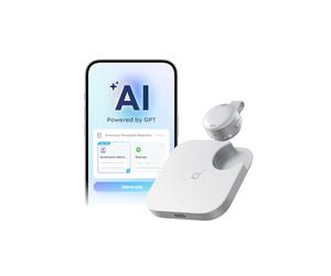 soundcore Work de Anker, Grabadora de Voz Portátil con IA, Transcripción y Resumen con IA, Resumen de Reuniones, Doble Toque para Marcar, Compacto, Seguridad de Los Datos, Batería de Gran Duración